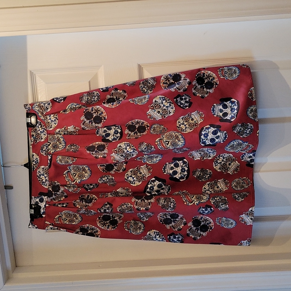 Hide & Seek Sugar Skull Skirt